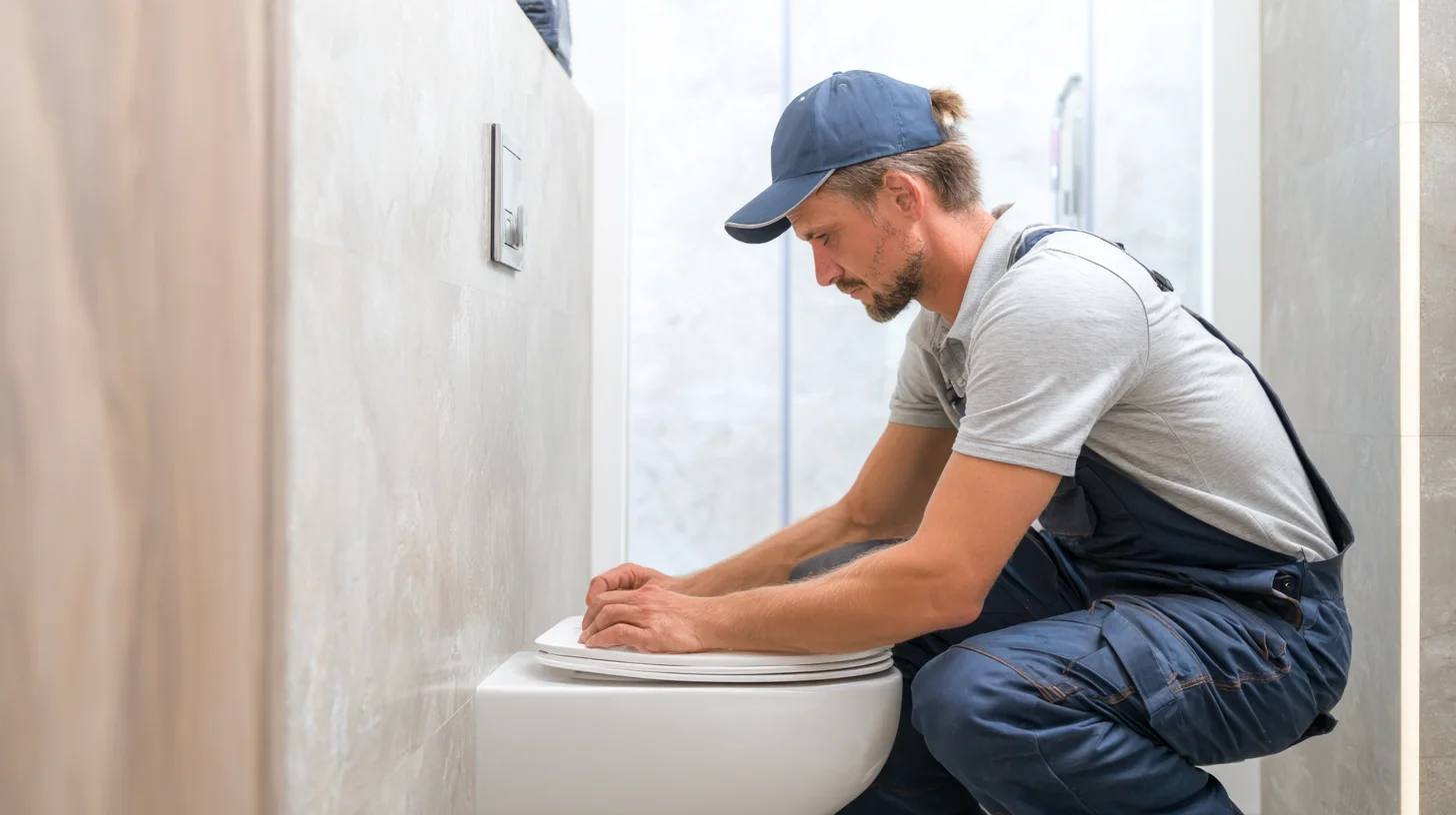 Montering af væghængt toilet