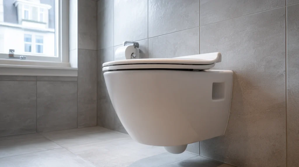 Montering af væghængt toilet